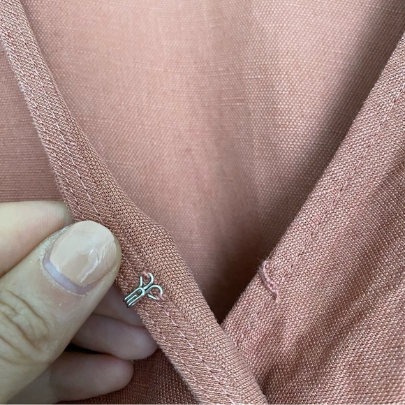 VETTA The Convertible Wrap Mini Dress Clay size Medium - Picture 7 of 9